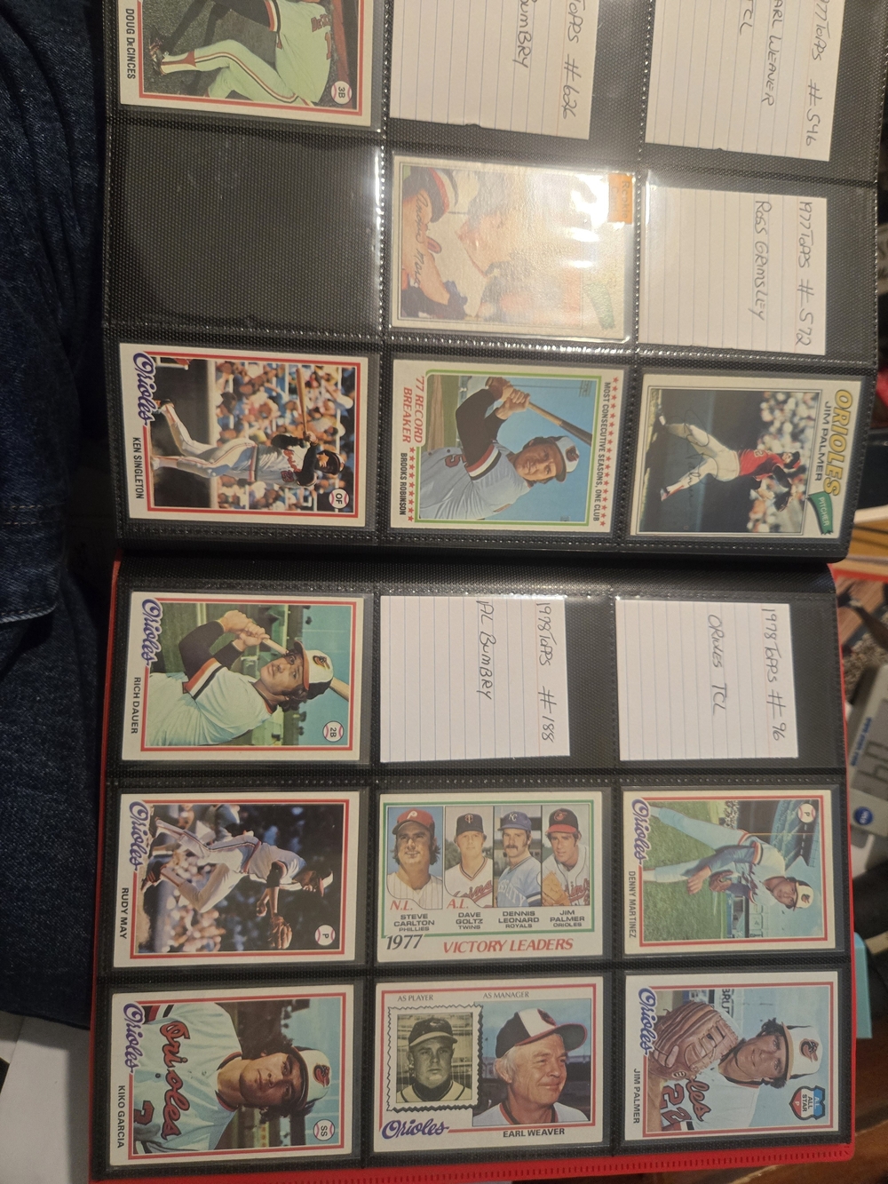 Topps Baltimore Orioles Collection 1970s Brooks Frank Robinson Palmer